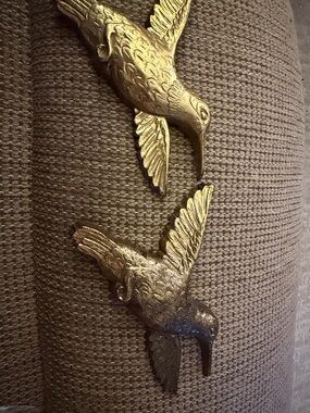 Vintage Homco Hummingbird Wall Decor - Set of 2